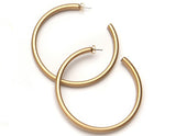 top view of resin earring in matte gold